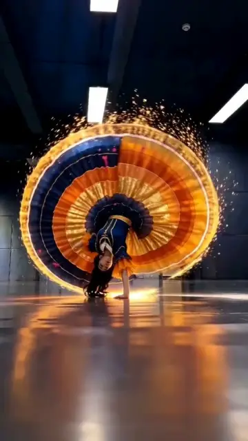 Fire Skirt Spin template